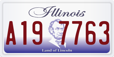 IL license plate A197763