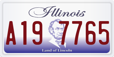 IL license plate A197765