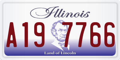 IL license plate A197766