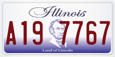 IL license plate A197767