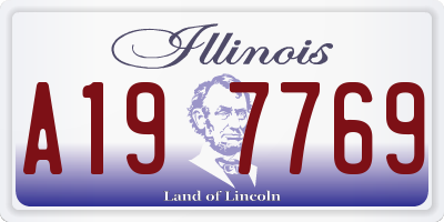 IL license plate A197769