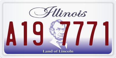 IL license plate A197771