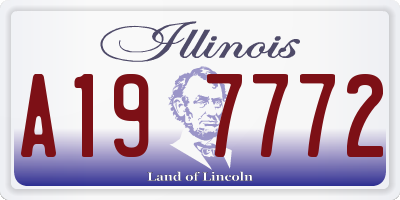 IL license plate A197772