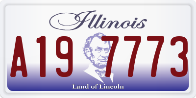 IL license plate A197773