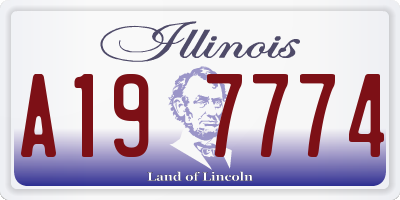 IL license plate A197774