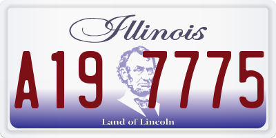 IL license plate A197775