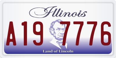 IL license plate A197776