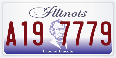 IL license plate A197779