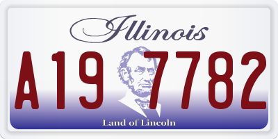 IL license plate A197782