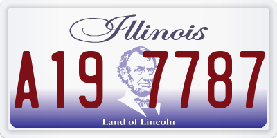 IL license plate A197787