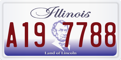 IL license plate A197788