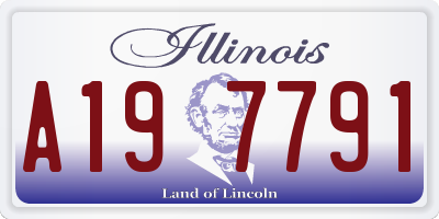 IL license plate A197791