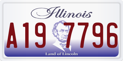 IL license plate A197796