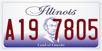 IL license plate A197805