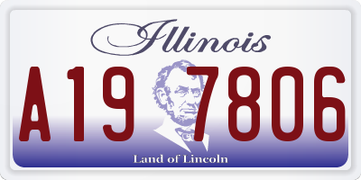 IL license plate A197806