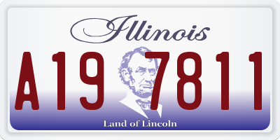 IL license plate A197811