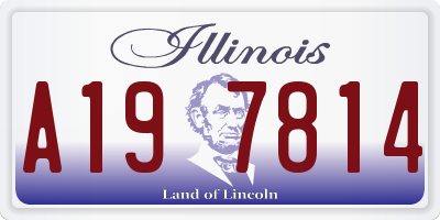 IL license plate A197814