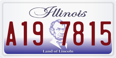 IL license plate A197815