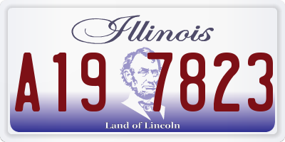 IL license plate A197823