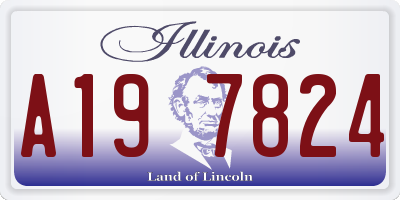 IL license plate A197824