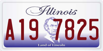 IL license plate A197825