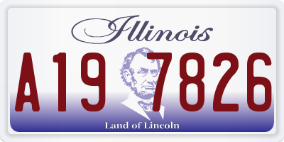 IL license plate A197826