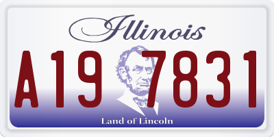 IL license plate A197831