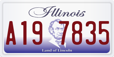 IL license plate A197835