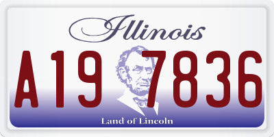 IL license plate A197836