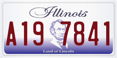 IL license plate A197841