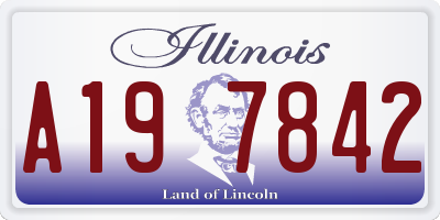 IL license plate A197842