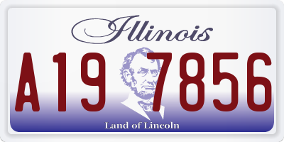 IL license plate A197856