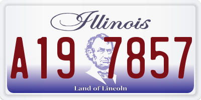 IL license plate A197857