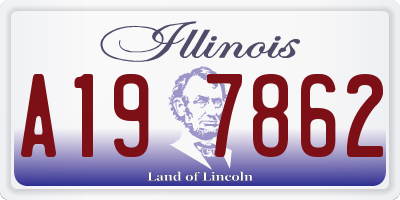 IL license plate A197862