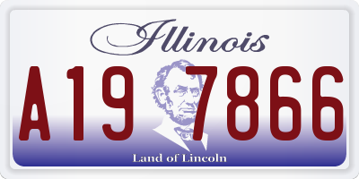 IL license plate A197866