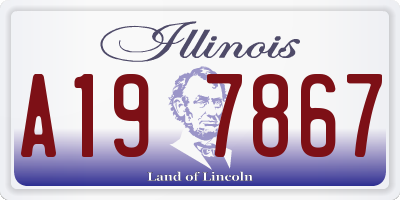 IL license plate A197867