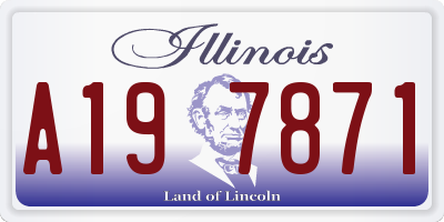 IL license plate A197871