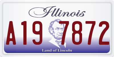 IL license plate A197872