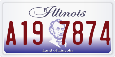 IL license plate A197874