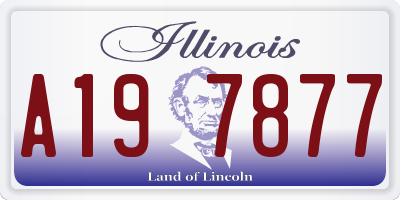 IL license plate A197877