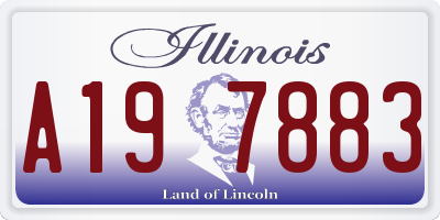 IL license plate A197883