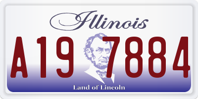 IL license plate A197884