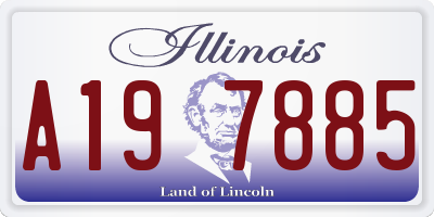 IL license plate A197885
