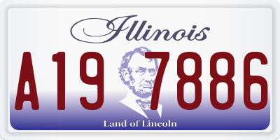 IL license plate A197886