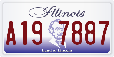 IL license plate A197887