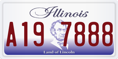 IL license plate A197888