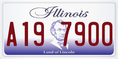 IL license plate A197900