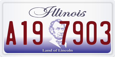 IL license plate A197903