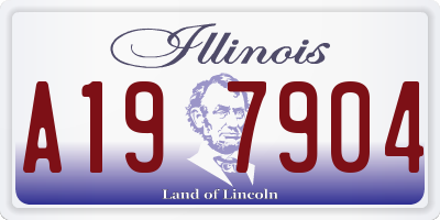IL license plate A197904