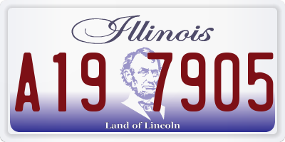 IL license plate A197905